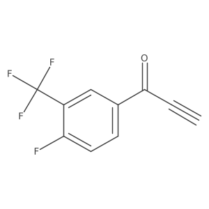 1-[4-Fluoro-3-(trifluoromethyl)phenyl]prop-2-yn-1-one Structure