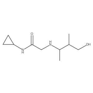 Acetamide, N-cyclopropyl-2-[(3-hydroxy-1,2-dimethylpropyl)amino]-结构式