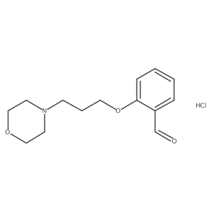 2-[3-(4-Morpholinyl)propoxy]benzaldehyde hydrochloride结构式