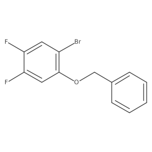 1-Bromo-4,5-difluoro-2-(phenylmethoxy)benzene Structure