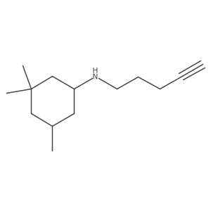 3,3,5-trimethyl-N-(pent-4-yn-1-yl)cyclohexan-1-amine Structure