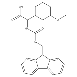 2-({[(9H-fluoren-9-yl)methoxy]carbonyl}amino)-2-(3-methoxycyclohexyl)acetic acid结构式