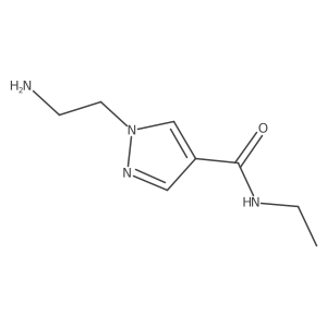 1-(2-Aminoethyl)-N-ethyl-1H-pyrazole-4-carboxamide Structure