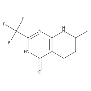 7-Methyl-2-(trifluoromethyl)-5,6,7,8-tetrahydropyrido[2,3-d]pyrimidin-4(3H)-one结构式
