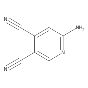 6-Amino-3,4-pyridinedicarbonitrile结构式