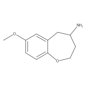 7-Methoxy-2,3,4,5-tetrahydro-1-benzoxepin-4-amine Structure