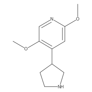 2,5-Dimethoxy-4-(pyrrolidin-3-yl)pyridine Structure