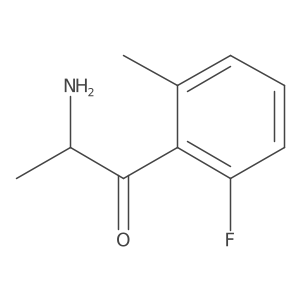 2-Amino-1-(2-fluoro-6-methylphenyl)propan-1-one结构式