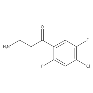 3-Amino-1-(4-chloro-2,5-difluorophenyl)propan-1-one Structure