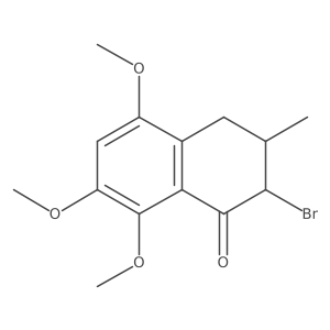 2-Bromo-3,4-dihydro-5,7,8-trimethoxy-3-methyl-1(2H)-naphthalenone Structure