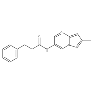 N-(2-methylpyrazolo[1,5-a]pyrimidin-6-yl)-3-phenylpropanamide Structure