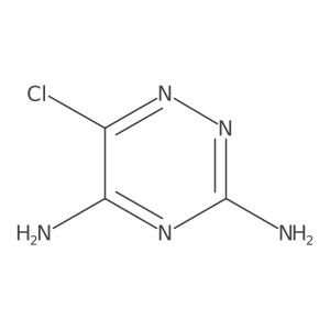 6-Chloro-1,2,4-triazine-3,5-diamine结构式