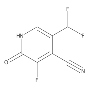 4-Cyano-5-(difluoromethyl)-3-fluoro-2-hydroxypyridine结构式