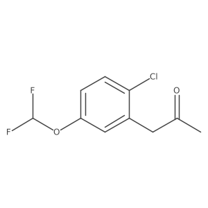 1-(2-Chloro-5-(difluoromethoxy)phenyl)propan-2-one Structure