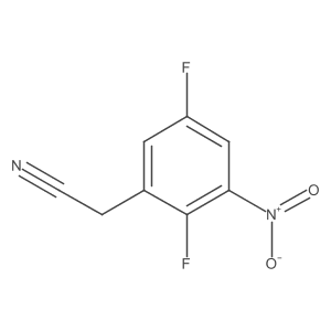 2,5-Difluoro-3-nitrophenylacetonitrile结构式