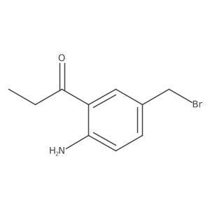 1-(2-Amino-5-(bromomethyl)phenyl)propan-1-one Structure