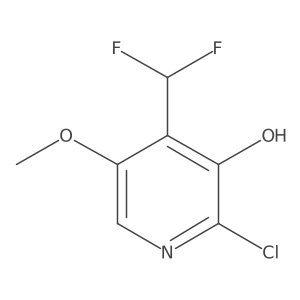 2-Chloro-4-(difluoromethyl)-5-methoxypyridin-3-ol结构式