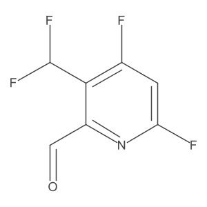 3-(Difluoromethyl)-4,6-difluoropicolinaldehyde结构式