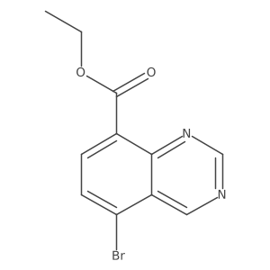 Ethyl 5-bromoquinazoline-8-carboxylate Structure