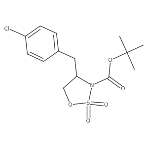 3-Boc-4-(4-chlorobenzyl)-1,2,3-oxathiazolidine 2,2-dioxide Structure