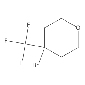 4-Bromo-4-(trifluoromethyl)oxane结构式