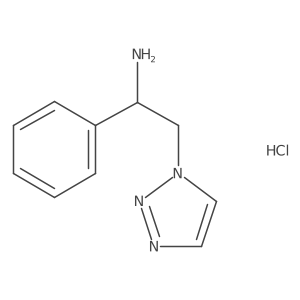 1-phenyl-2-(1H-1,2,3-triazol-1-yl)ethan-1-amine hydrochloride结构式