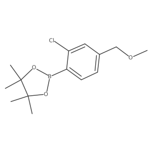 2-(2-Chloro-4-(methoxymethyl)phenyl)-4,4,5,5-tetramethyl-1,3,2-dioxaborolane Structure
