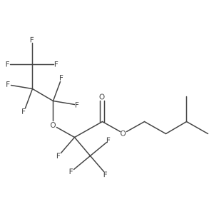 3-Methylbutyl 2,3,3,3-tetrafluoro-2-(heptafluoropropoxy)propanoate结构式