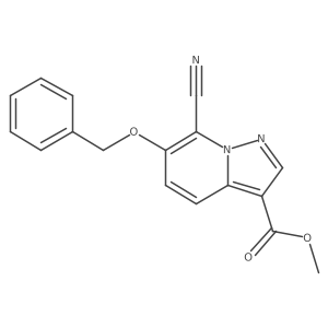 Methyl 6-(benzyloxy)-7-cyanopyrazolo[1,5-a]pyridine-3-carboxylate结构式