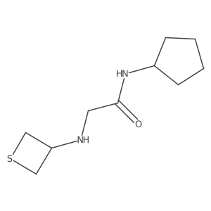 N-Cyclopentyl-2-(thietan-3-ylamino)acetamide Structure
