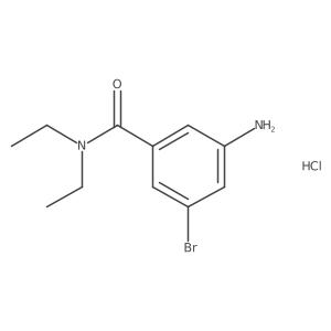 3-Amino-5-bromo-N,N-diethylbenzamide hydrochloride结构式