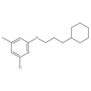 2-Chloro-4-iodo-6-[2-[(tetrahydro-2H-pyran-2-yl)oxy]ethoxy]pyridine结构式