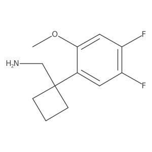 [1-(4,5-Difluoro-2-methoxyphenyl)cyclobutyl]methanamine结构式