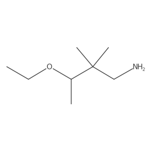 3-Ethoxy-2,2-dimethylbutan-1-amine结构式