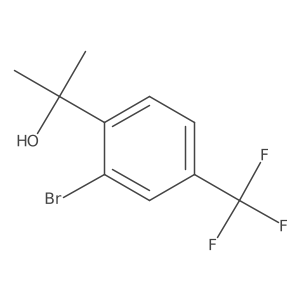 2-[2-Bromo-4-(trifluoromethyl)phenyl]propan-2-ol Structure