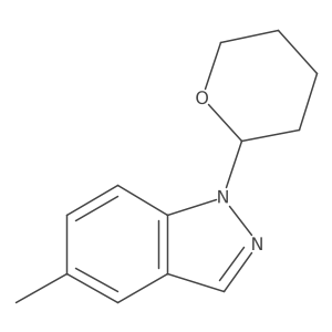 5-Methyl-1-(oxan-2-yl)indazole结构式