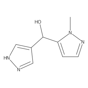 (1-Methyl-1H-pyrazol-5-yl)(1H-pyrazol-4-yl)methanol结构式