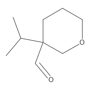 3-(Propan-2-yl)oxane-3-carbaldehyde结构式