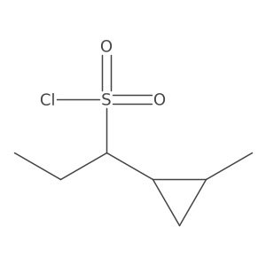 1-(2-Methylcyclopropyl)propane-1-sulfonyl chloride结构式