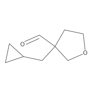3-(Cyclopropylmethyl)oxolane-3-carbaldehyde Structure