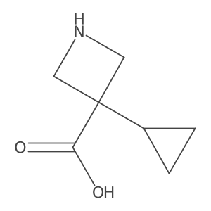 3-Cyclopropylazetidine-3-carboxylic acid Structure