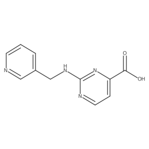 2-{[(Pyridin-3-yl)methyl]amino}pyrimidine-4-carboxylic acid结构式
