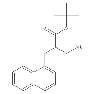 Tert-butyl 3-amino-2-[(naphthalen-1-yl)methyl]propanoate Structure