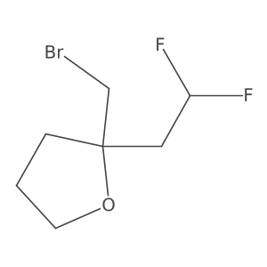 2-(Bromomethyl)-2-(2,2-difluoroethyl)oxolane Structure
