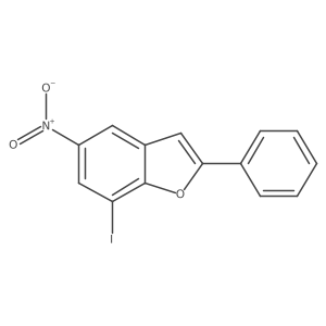 7-Iodo-5-nitro-2-phenylbenzofuran结构式