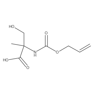 3-Hydroxy-2-methyl-2-{[(prop-2-en-1-yloxy)carbonyl]amino}propanoic acid Structure