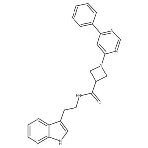 N-[2-(1H-indol-3-yl)ethyl]-1-(6-phenylpyrimidin-4-yl)azetidine-3-carboxamide Structure