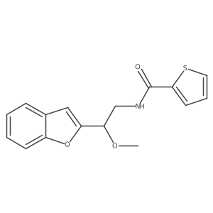N-(2-(benzofuran-2-yl)-2-methoxyethyl)thiophene-2-carboxamide Structure