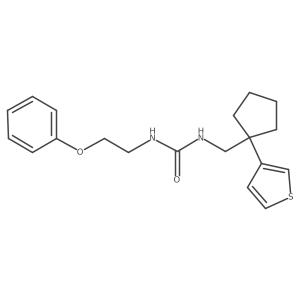 1-(2-Phenoxyethyl)-3-((1-(thiophen-3-yl)cyclopentyl)methyl)urea Structure