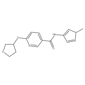 N-(1-methyl-1H-pyrazol-4-yl)-6-((tetrahydrofuran-3-yl)oxy)nicotinamide Structure
